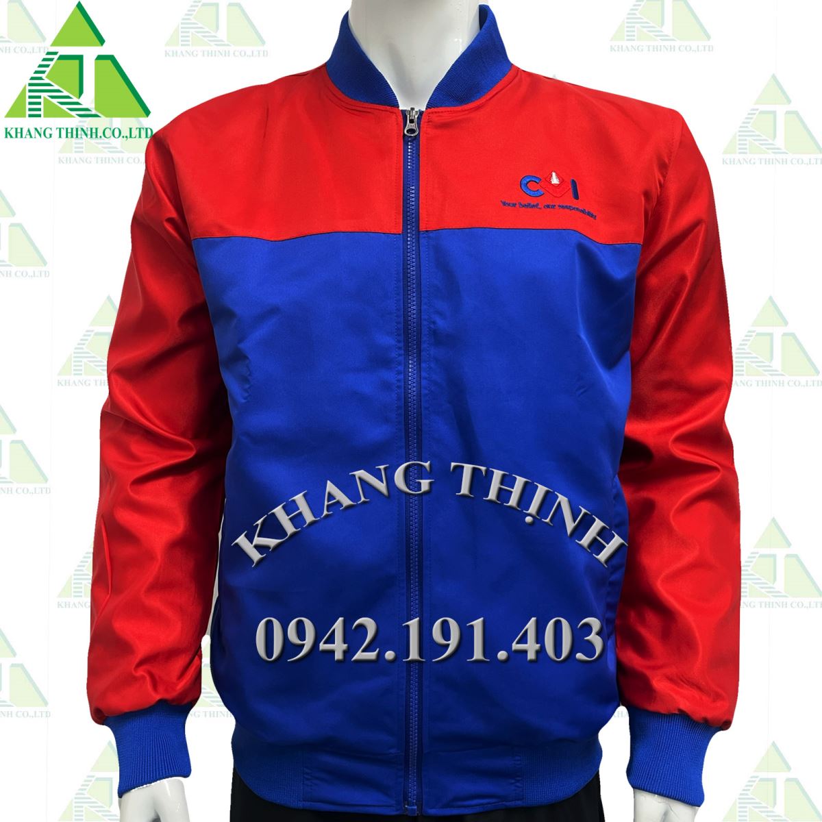 Áo khoác đồng phục cổ Bomber